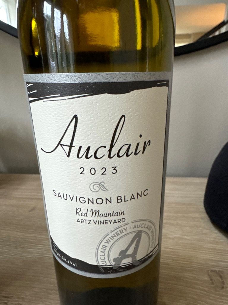 2024 Auclair Sauvignon Blanc Artz Vineyard, Red Mountain, USA 🇺🇸